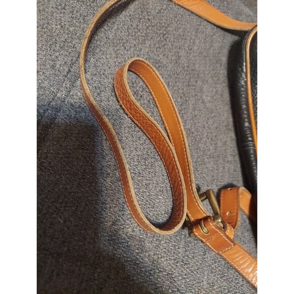 Vintage Dooney and Bourke Equestrian Crossbody Bag Pebbled Leather Black - Picture 12 of 16